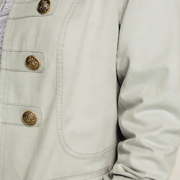 J. Jill Gray Utility Jacket with Gold Accents - Picture 8 of 9